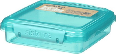 Kuti sanduiçi Sistema Ocean Bound Plastic Sandwich Box, 450ml, pa BPA, blu