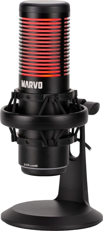 Гејминг микрофон Марво Скорпион MIC-07 Blast 60, USB, RGB, црн