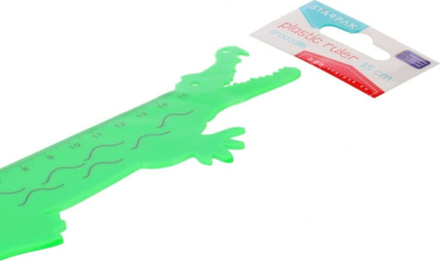 Vizore plastike Starpak Crocodile, 15 cm, jeshile