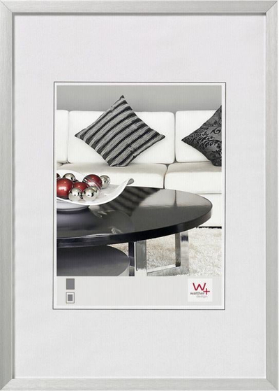 Kornizë fotografie Walther Design AJ342S, alumin, argjendtë