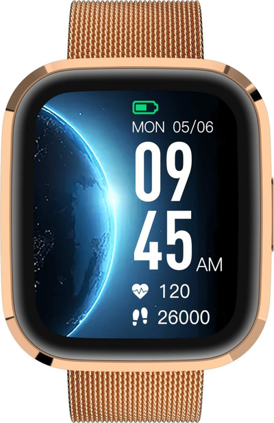 Smartwatch Garett GRC Style, ekran Amoled 1.7", IP68, ngjyrë ari