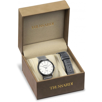 Set Trussardi No Swiss T-Complicity R2453130003, orë dore + rrip për orë