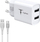 Karikues muri T-Phox Pocket Series TCC-224, 2xUSB, 12W, i bardhë