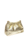 Çantë dore Anna Luchini Gold Leather, lëkurë natyrale, e artë