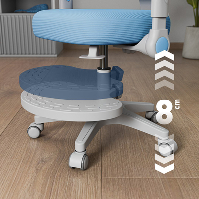 Karrige zyre MarkAdler Junior 5.0, rrotulluese, për fëmijë, blu