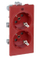 Prizë dyshe Simon Connect Cima, 16A 250V, IP20, e kuqe