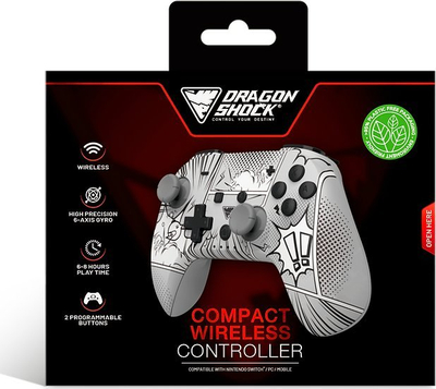 Gamepad DRAGON SHOCK DragonShock PopTop Manga, Bluetooth, kompakt, shumëngjyrësh
