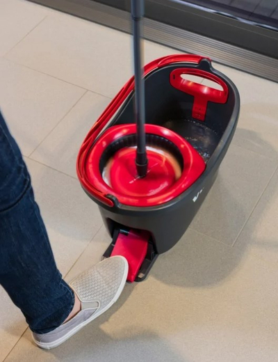 Set mop Vileda Turbo 151153 me kovë, sistem rrotullimi, bisht teleskopik