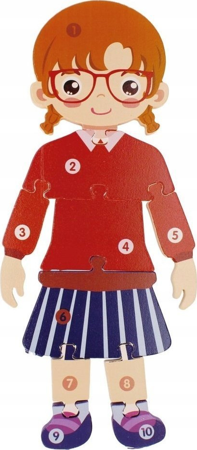Puzzle druri Mega Creative Girl 523414, edukative, shumëngjyrëshe