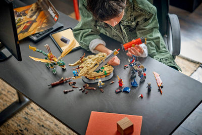 Set ndërtimi LEGO NINJAGO Battle for the Dragon Blade 71871, 1016 pjesë, për fëmijë 9+