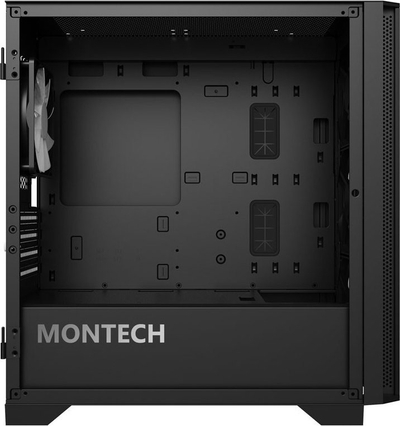 Kuti PC Montech AIR 100 ARGB, MicroATX, xham i kalitur, e zezë