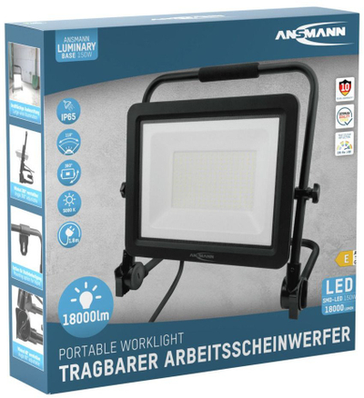 Prozhektor ndriçimi Ansmann FL150W-AC, 150W, 18000 lm, dritë e bardhë dite