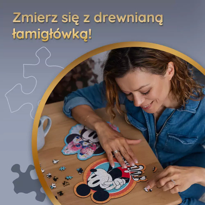 Дрвено сложувалка Trefl Wood Craft, 160 парчиња, Мики Маус Дизни