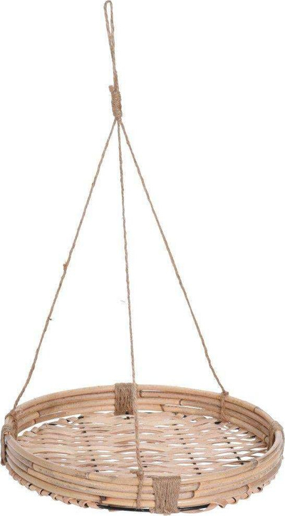 Држач за висечка саксија Koopman, 30.5 cm, ратан, кафеав