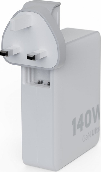Karikues udhëtimi Xtorm GaN Ultra 140W, 3x USB C PD, USB A, i bardhë