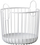 Koshi metalik Zone Basket 28263, 20 x 20 cm, i bardhë