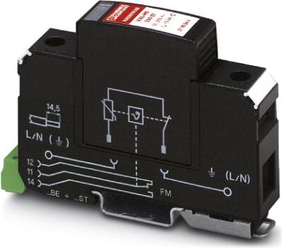 Mbrojtës nga mbishtesat Phoenix Contact VAL-MS 230FM, 1P, 12.5kA, 240V AC