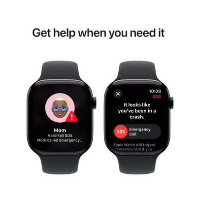 Apple Watch S10 GPS 46mm Jet Black Alu Case with Black Sport Band - S/M (DEMO)