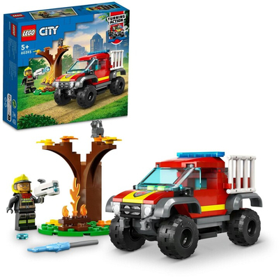 Set LEGO® City 60393 Fire Truck 4x4, 97 pjesë