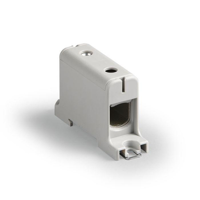 Bllok lidhës elektrik modular universal, për shina DIN, plastik, gri