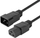Kabllo rryme Microconnect C20 në C21, 16A, 3m, e zezë