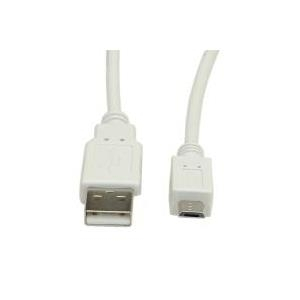 Kabllo USB VALUE 2.0 A në Micro USB B, 3 m, e bardhë