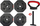 Kettlebell Eb Fit Composite, 10 kg, peshë që e çon lart ose e ul me 4 disqe nga 2.5 kg