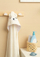 Mbulesë banje për fëmijë Bathfriends Bath Cover, 100x100 cm, me kapuç ari i bardhë