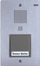 Panel derefonik Auerswald TFS-Dialog 301, 1 buton, inox, gri