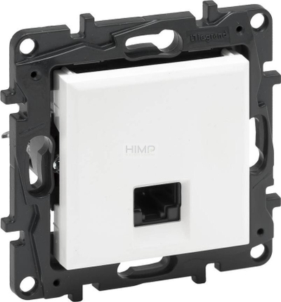 Prizë telekomunikuese Legrand Niloe Step 863163, RJ45 Cat.6 UTP, e bardhë