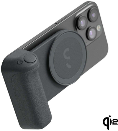 Grip fotografie për smartphone ShiftCam SnapGrip Pro, MagSafe, karikim wireless Qi2, i zi Midnight