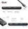 Докинг станица Club3D 8-in-1 USB Type-C, HDMI DP 8K, Power Delivery 100W, сива
