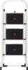 Shkallë palosëse alumini Hailo K70 4393-801, 3 hapa, 270 cm, gri me të zezë