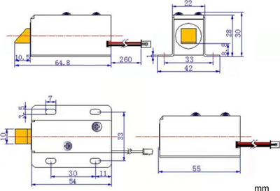 Bravë elektromagnetike dollapi ATLO ATLO-DT-L08, 12V, për kabinete