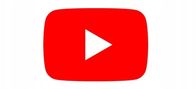 Logo YouTube, ikonë zyrtare, sfond i kuq, trekëndësh i bardhë
