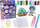 Set lodrash me rruza uji Leantoys Magic Beads Space, DIY, shumëngjyrësh