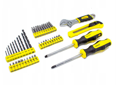 Set veglash WMC 59 pjesë, kaçavidë elektrike 750W, valixhe plastike, gri