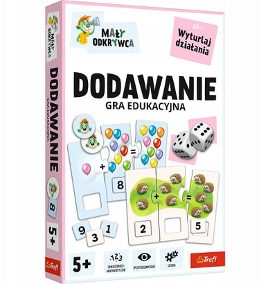 Lojë edukative Trefl Little Explorer Addition, matematikë, për kalamoj