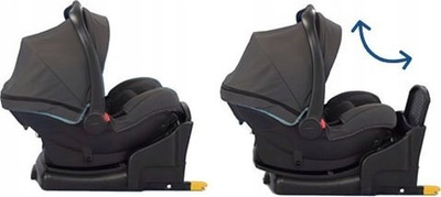Sedilje auto për foshnje Graco Snugride i-Size, Group 0+, me bazë, e zezë