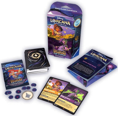 Loja me letra Ravensburger Disney Lorcana Set 4, display me 8 starter deck, me ngjyra