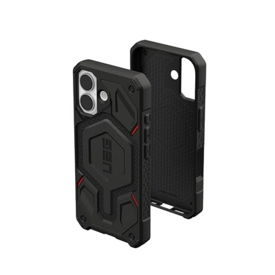 Kapak telefoni UAG Monarch Pro për iPhone 17, i shkon për MagSafe, Kevlar, i zi