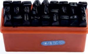 Shkronja me numër Geko, 10mm, 27 copë