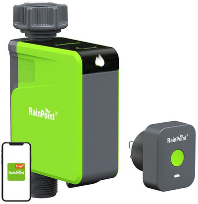 Kontrollues uji për ujitje RainPoint Smart, 1 zonë, me aplikacion, jeshil gri