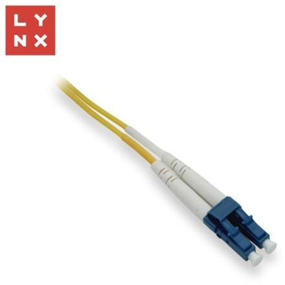Kabllo optike LYNX Duplex Patch, SM OS2 9/125µm, LC LC, 0.5m, e verdhë