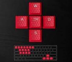 Kapakë tastiere gaming HyperX Rubber Keycaps, set për tastierë mekanike, layout US, të kuq