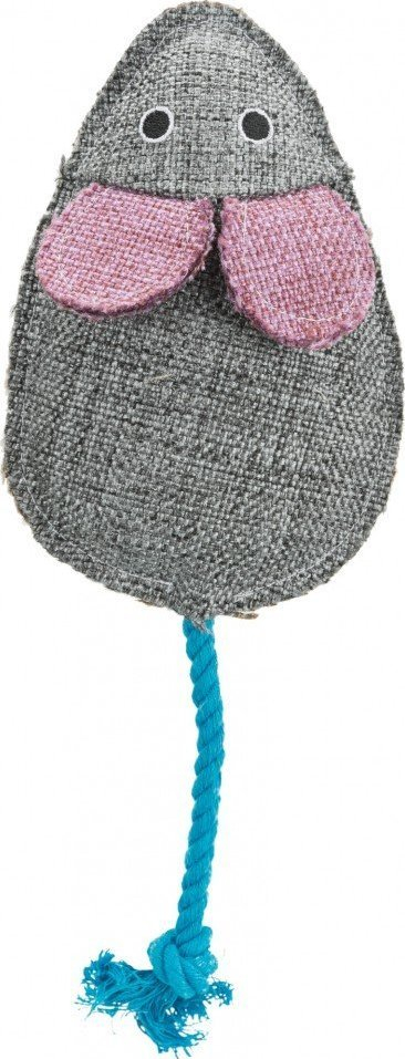 Lodër për mace Trixie Mouse, prej tekstiIli, 15 cm, me ngjyra t’përziera