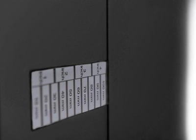 Kornizë muri për rack Digitus, 19", thellësi e rregullueshme, e zezë