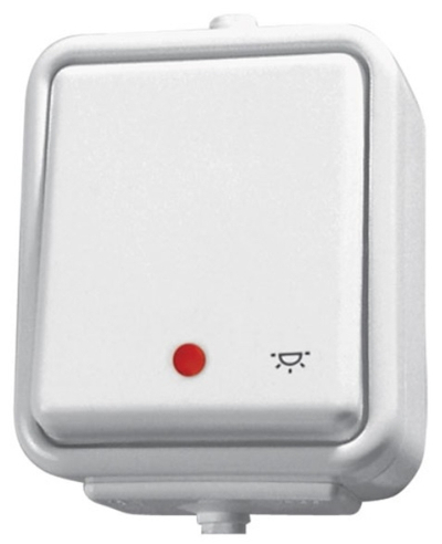 Prizë Schneider Electric, 10 A, 250 V, IP44, e bardhë
