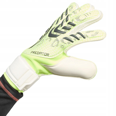 Doreza portieri adidas Predator GL MTC JN5351, me fingersave, të bardha me të verdhë