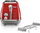 Toaster DeLonghi Icona Capitals CTOC 2103.R, 2 feta, 900W, i kuq